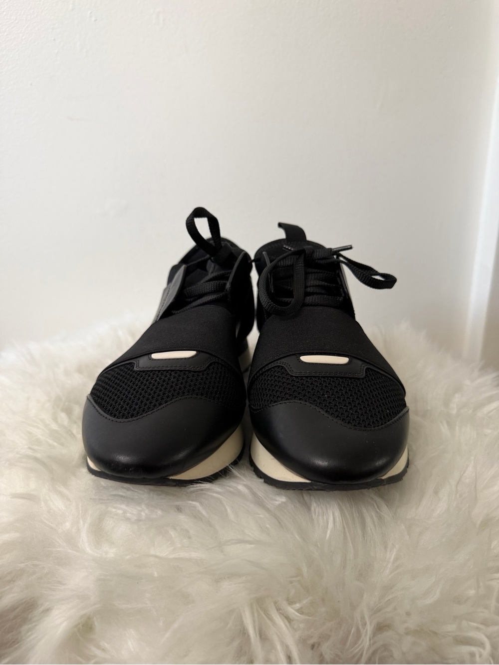Balenciaga Race Runner mesh and leather sneakers - Picture 8 of 11